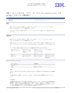 IBM i v6.1 における 「ケア・サービス for iSeries Site、C/S Bridge」の