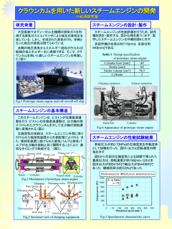 クラウンカム式スチームエンジンの開発