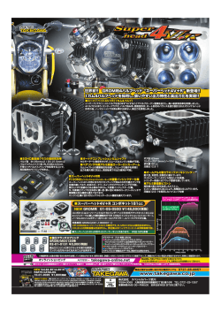 世界初!! GROM用4バルブヘッド スーパーヘッド4V＋R 新登場!! 1カム4