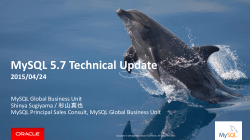 MySQL 5.7 Technical Update - MySQL Community Downloads