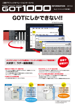 三菱グラフィックオペレーションターミナル GOT1000