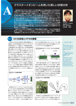 クラスターイオンビームを用いた新しい状態分析