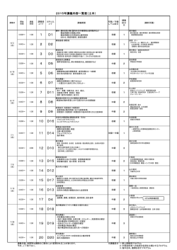 5.土木講義一覧表