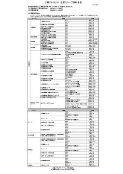 日経テレコン21 企業スコープ版料金表