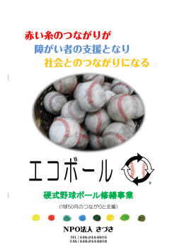 硬式野球ボール修繕事業 - NPO法人) きづき
