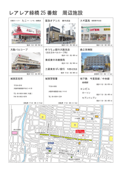 レアレア緑橋 25 番館 周辺施設