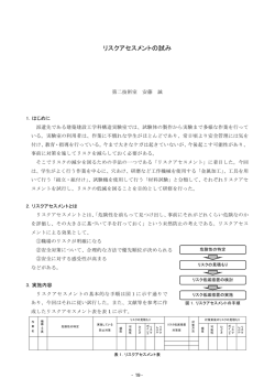 リスクアセスメントの試み