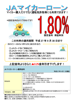 JAマイカーローン
