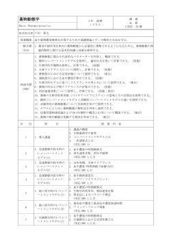 薬物動態学