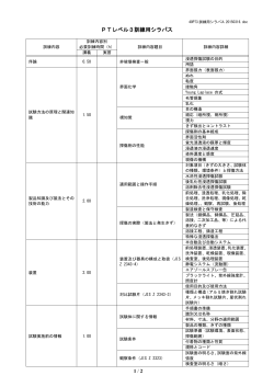 PT3 - 日本非破壊検査協会