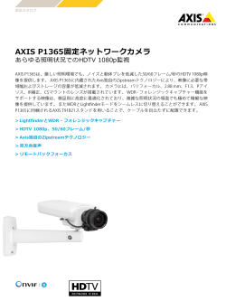 AXIS P1365固定ネットワークカメラ