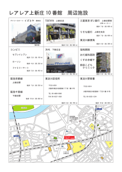 レアレア上新庄 10 番館 周辺施設