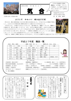 4月① - 市川市立若宮小学校