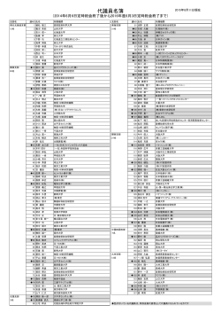 代議員名簿 - 日本セラミックス協会