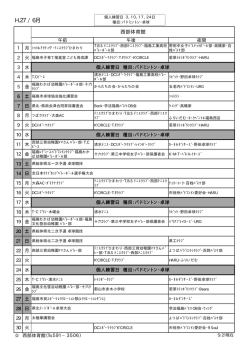 行事予定一覧[PDFファイル／15KB]