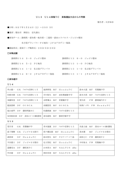 資料DL - 静岡県サッカー協会