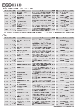 講 習 会 - 農業文化園・戸田川緑地