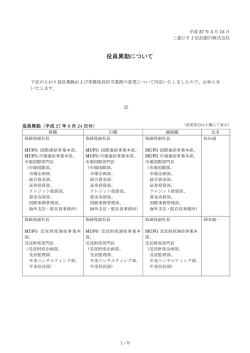 役員異動について （346KB）