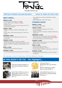 IN THIS WEEK`S TIN TUC - The Highlights