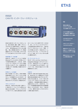 ES523 CAN FD インターフェースモジュール
