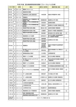 単元 平成27年度 認定看護管理者教育課程 【ファーストレベル