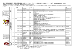 詳細は別紙参照 - 医療法人 立川メディカルセンター
