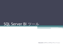 SQL Server BI - 株式会社ミエデンシステムソリューション