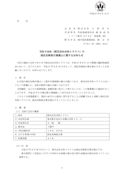 当社子会社（株式会社共和トラスト）の 商品先物取引業廃止に関する