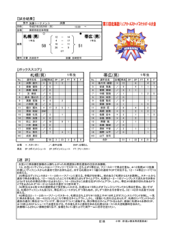 札幌 VS 帯広