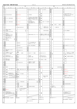 年間行事予定表（2015年度） - 群馬県立新田暁高等学校ホームページ