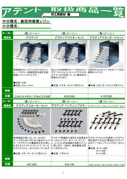 中分類名： 小分類名： 歯冠用硬質レジン