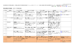 東北教区代祷表 2015年6月