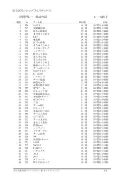 一般3時間リレーマラソン（混成の部）