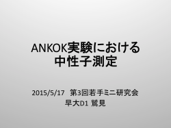 ANKOK実験における 中性子測定