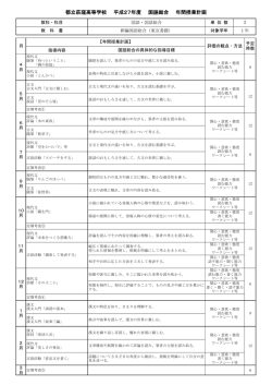 国語科 - 都立荻窪高校