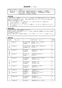英語表現Ⅰ（2単位）