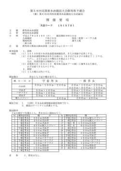 H27 競技会要項等