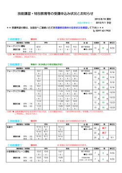 申込み受付状況 - 一般社団法人 龍ケ崎労働基準協会
