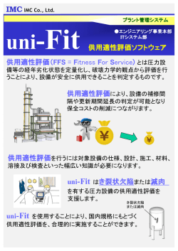 供用適性評価（FFS = Fitness For Service) uni