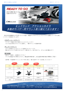 ミッドランド アクションカメラ 多数のサバゲー用マウント