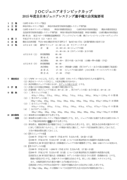 JOCジュニアオリンピックカップ