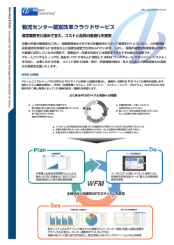 物流センター運営改革クラウドサービス