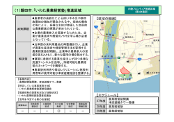 （1）磐田市：「いわた農業経営塾」推進区域