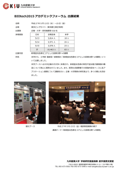 出展結果はこちら