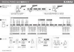 カワイデジタルピアノ CA17 操作ガイド