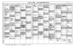H26 小浜中学校年間行事予定