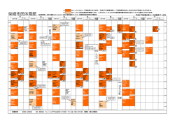 第2期(7-9月)コース型教室レッスンプログラム表