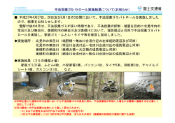 不法投棄ゴミパトロール実施結果について（お知らせ