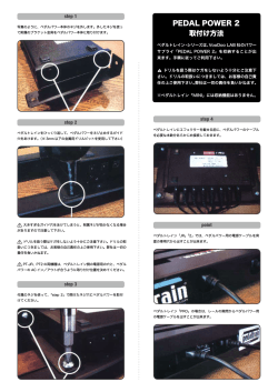 PEDAL POWER 2 取付け方法