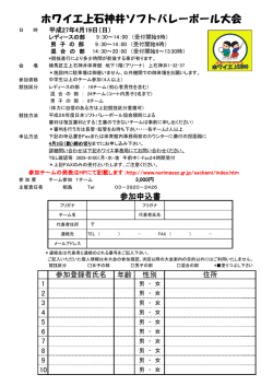 ホワイエ上石神井ソフトバレーボール大会